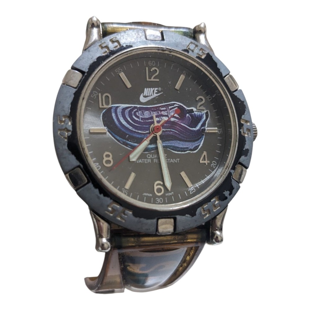 Vintage Nike Quartz Watch Novelty Sneaker Graphic Water‎ Resistant Sport USA